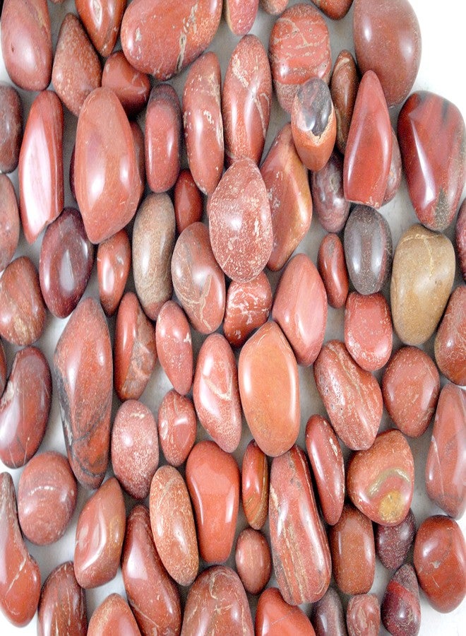 Schmick Red Jasper Pebbles Stones for Decoration, Plants Pots, Fish Tank, Aquarium, Fountain, Table and Home Decoration (950 Grams) - Image 3